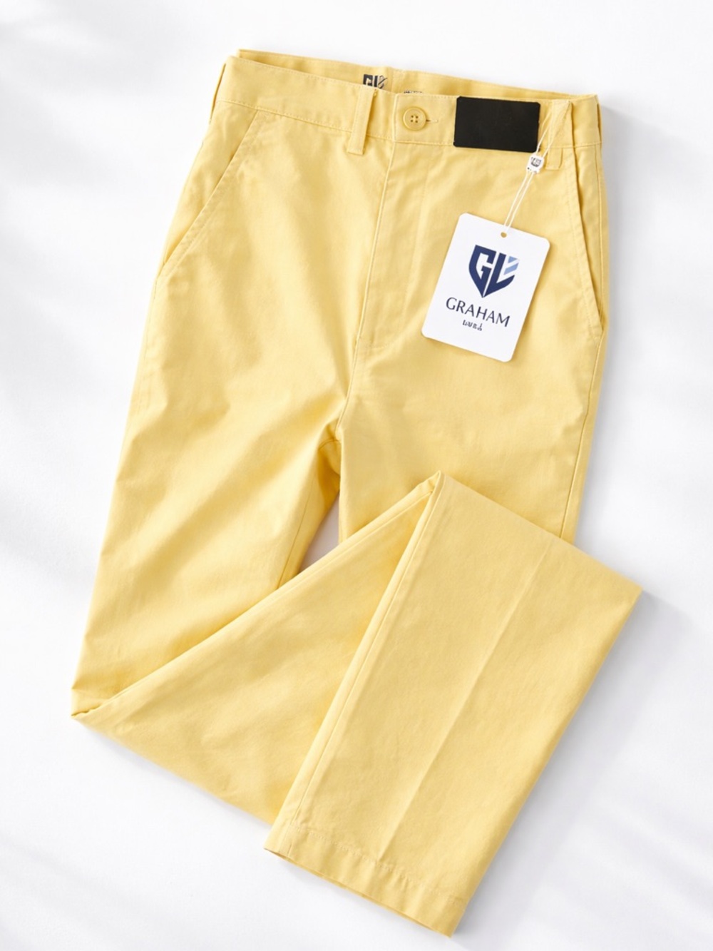 Graham Luxe Richmond Pant 34x30 Butter Yellow Chino Pants NWT